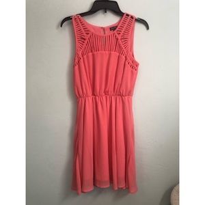 Pink/Coral Sleeveless Dress